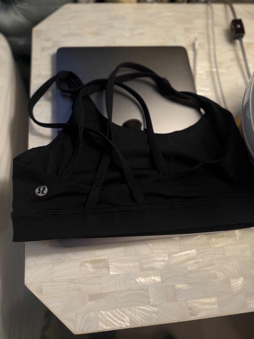 Lululemon Athleca Black Strappy Sports Bra